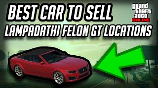 Top 3 Lampadathi Felon GT Spawn Locations  GTA Online [upl. by Jablon]