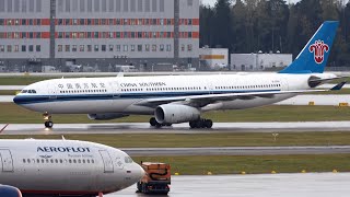 AIRBUS A330300 STUCK ON RUNWAY at Moscow Sheremetyevo Airport SVOUUEE  Plane Spotting [upl. by Binny]