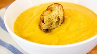 Roasted Butternut Squash Soup Recipe Dairy  Gluten Free  Healthy Holiday Recipe [upl. by Atsyrt]