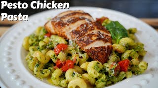 This Quick amp Easy Chicken Pesto Pasta is Perfect For Dinner [upl. by Gnirps]