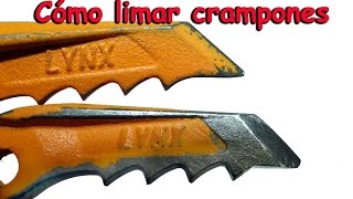 Cómo limar crampones [upl. by Leonore533]