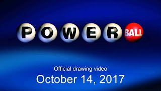 Powerball drawing for October 14 2017 [upl. by Crowns847]