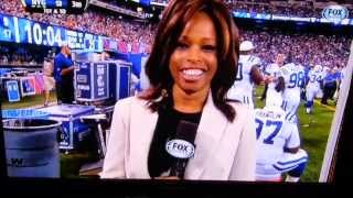 Pam Oliver gets a football to the face [upl. by Airak]