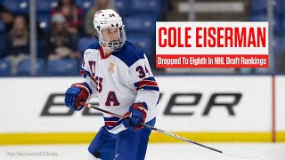 Cole Eiserman Dropped To Eigth In Latest NHL Draft Rankings [upl. by Suaeddaht946]