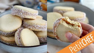 Receta ALFAJORES argentinos con DULCE DE LECHE  Petitchef [upl. by Asset]