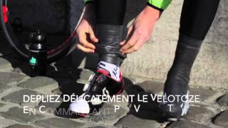 How To  Comment porter les couvrechaussures de pluie VeloToze [upl. by Jasik658]