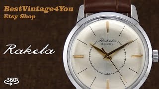 Review of Raketa Baltika Unique Mens Soviet Luxury Watch From 60s [upl. by Nalon]