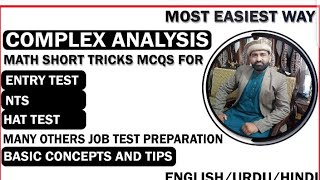 Complex Analysis  FSc Part1 Chepter No1 MCQs for HAT NTS PPSC and Entry Test [upl. by Hannahs]