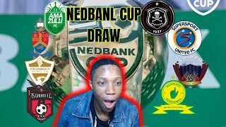 NEDBANK CUP LAST 8 DRAW LIVE Orlando Pirates Mamelodi Sundowns Stellies TS Galaxy Ama Tuks [upl. by Hanser]