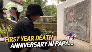 FIRST YEAR DEATH ANNIVERSARY NI PAPA IN HEAVEN♥️🥹 BUHAY PROBINSYA VLOG [upl. by Kelwunn]