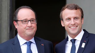 Guerre en Ukraine  Macron reçoit Hollande et Sarkozy à l’Élysée pour évoquer la situation du pays [upl. by Yelsew]