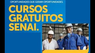 SENAI Processo Seletivo 2024 Inscrições Cursos Técnicos Grátis [upl. by Odom]