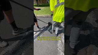 Customer had a BLOWN UP Parking Lot💣😱 satisfying asphalt cracksealing [upl. by Eceinej706]