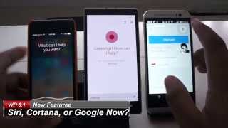 Cortana vs Siri vs Google Now Beta comparison [upl. by Saxe578]