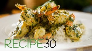 Garlic Prawns in a cream chili parsley and white wine sauce [upl. by Akinajnat815]