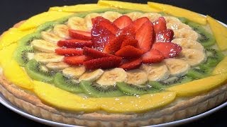 Receta Tarta de hojaldre con crema pastelera y frutas  Recetas de cocina tutorial Loli Domínguez [upl. by Llennej497]