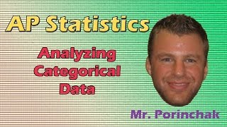 AP Statistics Analyzing Categorical Data [upl. by Boor]