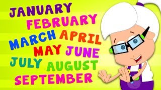 Months Of The Year Song  Nursery Rhymes and Kids Songs For Children [upl. by Kimberli]