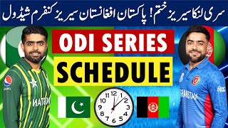 Pakistan vs Afghanistan ODI Series Schedule 2023  Pakistan vs Afghanistan Series Schedule amp Time [upl. by Ilrebmik]