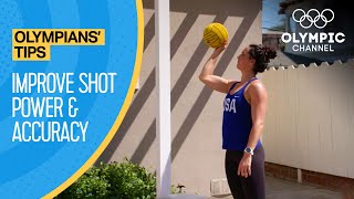 How to increase your shot power in Water Polo ft Maggie Steffens  Olympians Tips [upl. by Acinorehs]