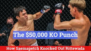 The 50000 KO Punch And How To Land It  Saemapetch Fairtex KOs Rittewada [upl. by Pandolfi]