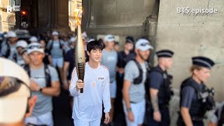 EPISODE 진 Jin  Paris 2024 as the Torchbearer  BTS 방탄소년단 [upl. by Atreb]