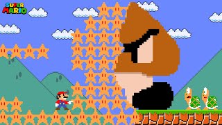 Super Mario Bros but Everything Mario Touches turns into a Super Star [upl. by Maurizio]