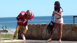 Jarryd Hayne Plays Football in Public Extras [upl. by Oilerua985]