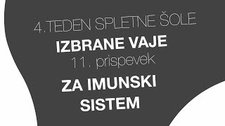 11 prispevek Peti element šole  ADHEZIJE VAJE ZA GIBLJIVOST BOLJŠO IMUNOST IN MANJ CELULITA [upl. by Nema]