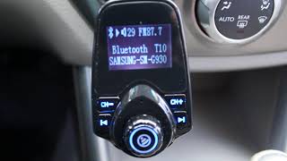 Vehicle Bluetooth to FM Transmitter setup tutorial [upl. by Elleirda]