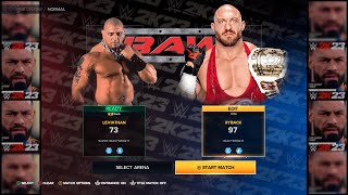 WWE 2K24 Leviathan Vs Ryback  Raw 2005 Match  2K24 [upl. by Atilamrac]