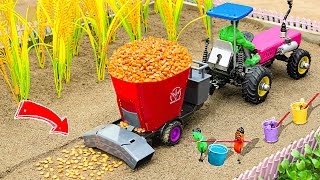 Diy tractor making automatic seeding machine  Diy mini agricultural machine  Sunfarming [upl. by Hazrit860]