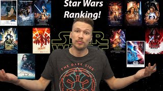 Every Star Wars Film RANKED [upl. by Ygiaf826]