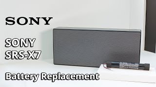 Sony SRSX7 Battery Replacement CSSRX700SL [upl. by Wilinski]