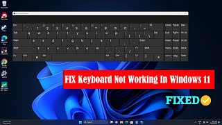 FIXED Keyboard not working in windows 11  easy fix  2023 [upl. by Ormsby]