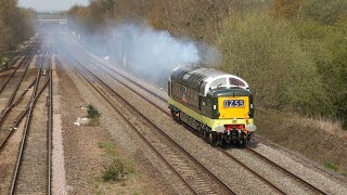 Deltic D9000 Royal Scots Grey Returns on Two Engines [upl. by Haet]