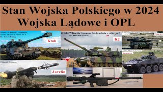 Stan Wojska Polskiego w 2024 roku  Wojska Lądowe i OPL [upl. by Schifra]