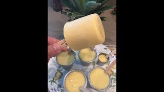 HELADOS de Piña con leche CondensadaPineapple Popsicle2017Que la Piña esté bien madura [upl. by Narmi729]