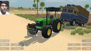 John Deere Tractor Rescue Truck  Indian Vehicle Simulator Game  Game Video 846 [upl. by Sindee]