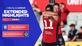 Adelaide United v Wellington Phoenix  Extended Highlights  Liberty ALeague 202324  Round 08 [upl. by Dollie593]