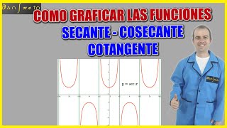 Como GRAFICAR las funciones COSECANTE SECANTE y COTANGENTE ▶MUY FÁCIL [upl. by Ellatnahc]