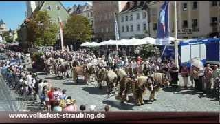 Festumzug zum JubiläumsGäubodenvolksfest Straubing [upl. by Rhiana]