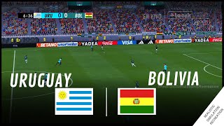 URUGUAY vs BOLIVIA  Eliminatorias Mundial 2026 • Simulación amp Recreación de Video Juego [upl. by Ekle835]