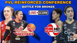 PLDT vs Cignal HD  PVL Reinforced Conference Battle For Bronze Live Scoreboard [upl. by Chastain]