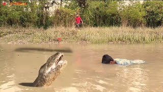 Anaconda attack fishing boy in water  Ataque de anaconda  fun made movie part 14 [upl. by Echo]