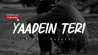 quotBaatein Teri Yaadein Teriquot  Slow  Reverb [upl. by Dyrraj]