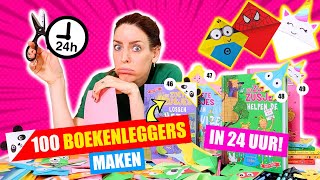 100 BOEKENLEGGERS MAKEN in 24 UUR Heel Leuk Om Zelf Te Doen ♥DeZoeteZusjes♥ [upl. by Baillie428]