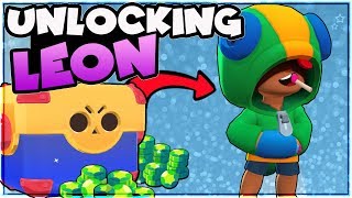 WE GOT LEON Gemming Legendary Brawler Leon  Brawl Stars  Mega Box Opening [upl. by Rafaelita594]