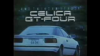 1986 TOYOTA CELICA GTFOUR Ad [upl. by Wilonah672]