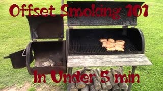 How To Use A Offset Smoker In Under 5 Min [upl. by Arabel16]